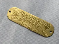Originalt dansk afgift mærke for politikreds nr 11