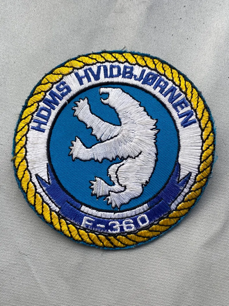 Originalt patch fra HDMS Hvidbjørnen
