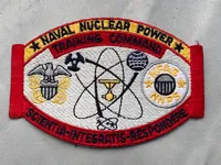 Sjælden amerikansk patch fra Naval Nuclear power training command