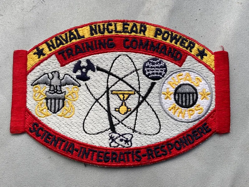 Sjælden amerikansk patch fra Naval Nuclear power training command