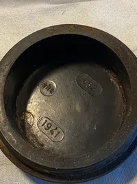 Original tysk bakelit opbevarings beholder til brandrør fra 1941