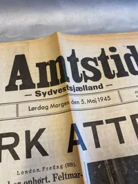 Original befrielses avis fra 1945