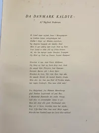 Originalt eksemplar af “Da Danmark kaldte” - signeret af modstandsmand
