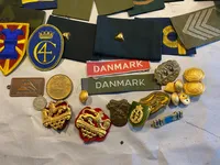 Stort lot dansk militaria