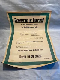 Original dansk evakueringsplakat