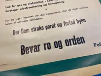Original dansk evakueringsplakat