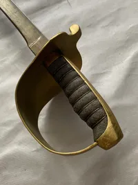 Original dansk Korpssabel M/1882 
Udfaset af søværnet efter ww2 - Kong Frederik den 9 ønskede den dog fortsat den blev brugt som vagtsabel af personellet på kongeskibet Dannebrog