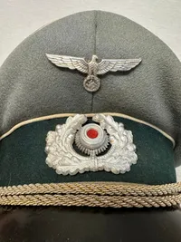 Original Tysk officerskasket infanteri