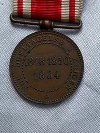 Sjælden original dobbeltmedalje for deltagelse i begge slesvigske krige
