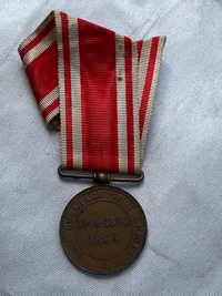 Sjælden original dobbeltmedalje for deltagelse i begge slesvigske krige