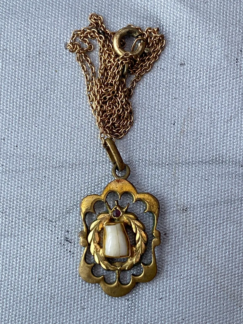 Kæde med tand - 1920’erne (forgyldt)
