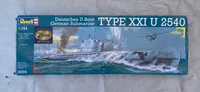 Modelsæt med tysk ww2 ubåd