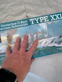 Modelsæt med tysk ww2 ubåd