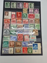 Samling originale tyske frimærker - ww2