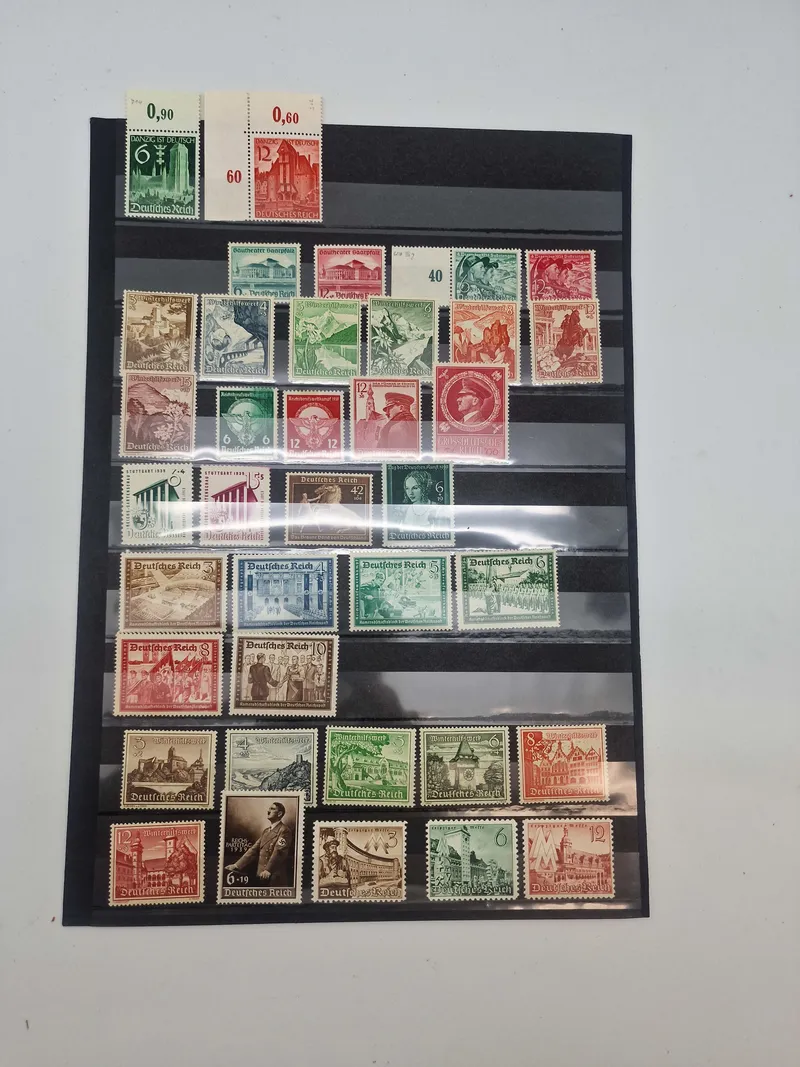Samling originale tyske frimærker - ww2