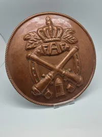 Original plakette fra Felt Artilleri Foreningen