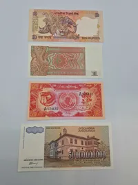 Lot diverse pengesedler