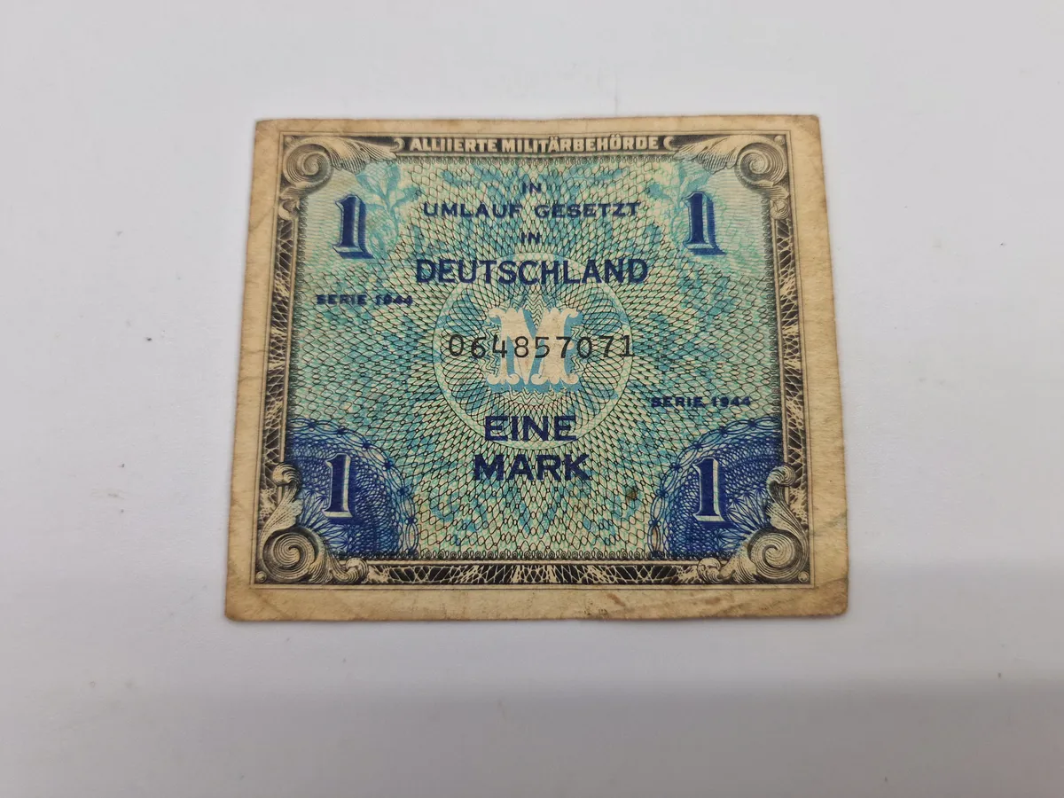 Original allieret seddel til brug i Tyskland
