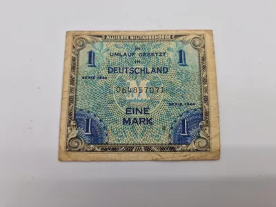 Original allieret seddel til brug i Tyskland