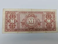 Original allieret seddel til brug i Tyskland