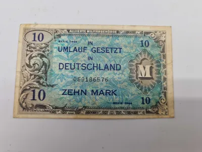 Original allieret seddel til brug i Tyskland