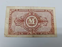 Original allieret seddel til brug i Tyskland