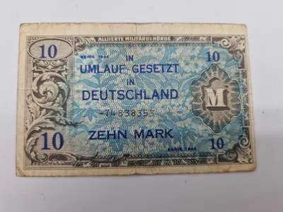 Original allieret seddel til brug i Tyskland