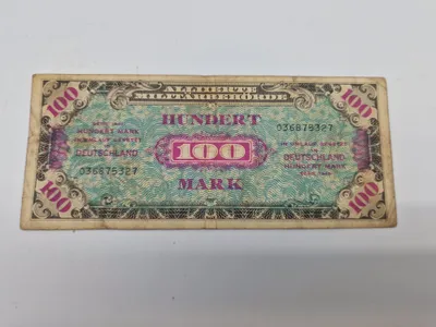Original allieret seddel til brug i Tyskland