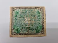 Original allieret seddel til brug i Tyskland