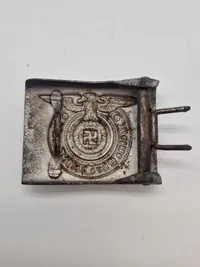 Originalt tysk Waffen-SS bæltespænde, den type Frikorps Danmark fik udleveret  
f
