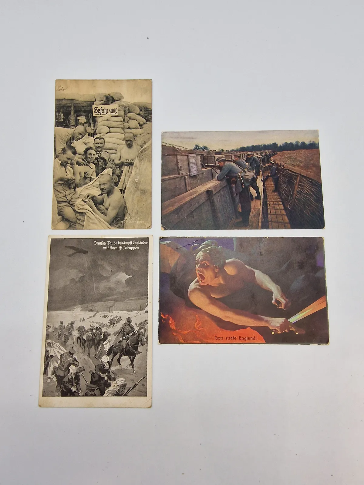 Samling originale tyske ww1 postkort