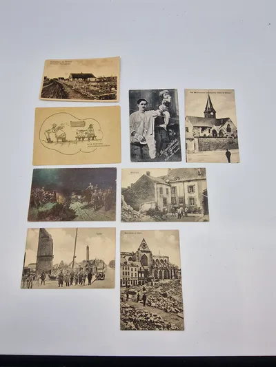 Samling originale tyske ww1 postkort