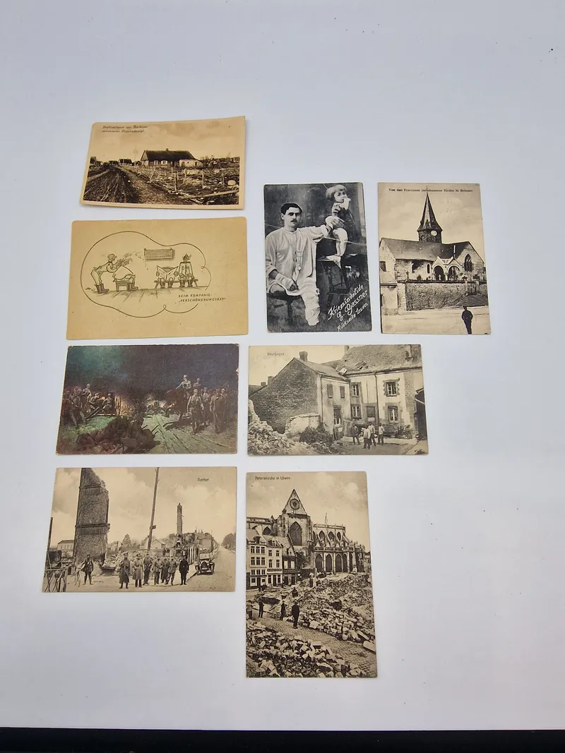 Samling originale tyske ww1 postkort