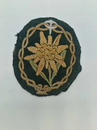 Originalt tysk Edelweis patch med foto - ww2