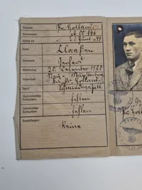 Originalt tysk kennkarte - ww2