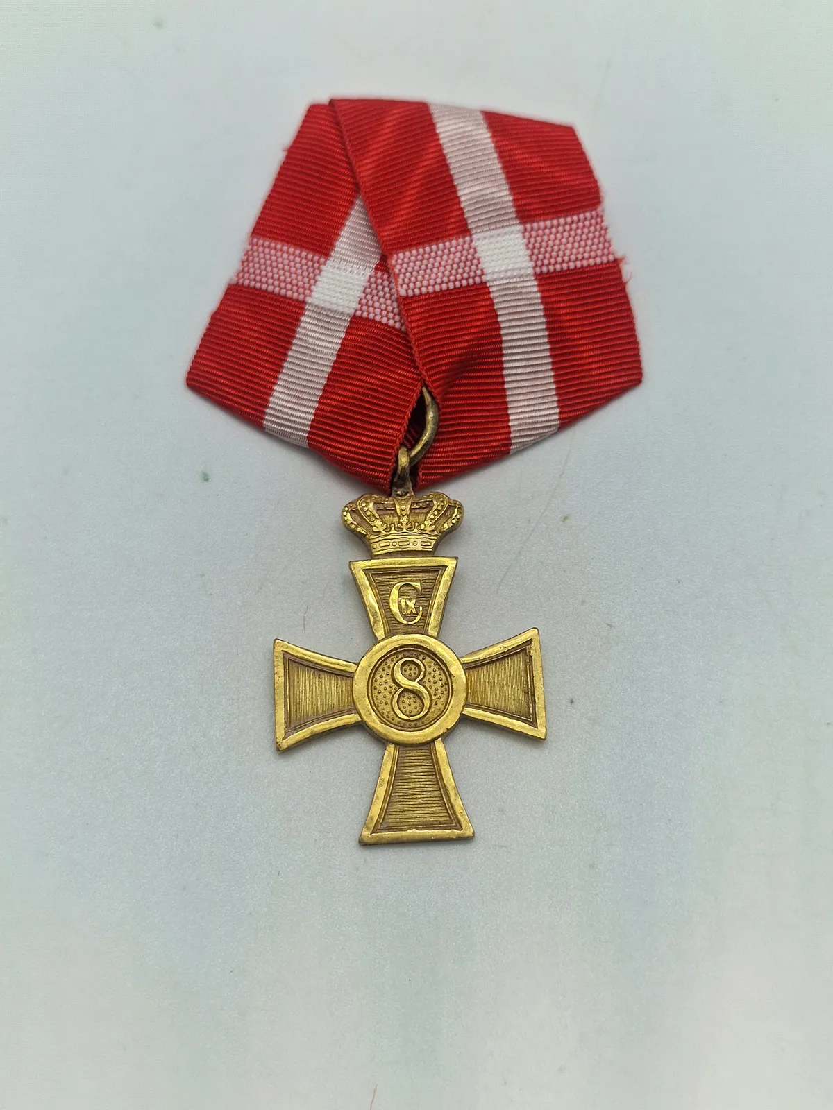 Originalt Christian X, 8 års hæderstegn for underofficerer