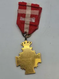 Originalt Hæderstegn for 16 års tro tjeneste for underofficerer. Hæderstegnet er indført 12/1 1854