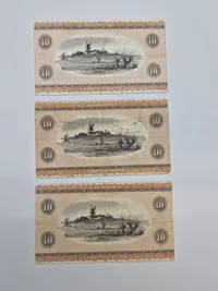 Samling danske 10 krone sedler