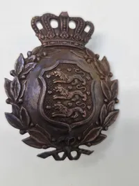 Originalt dansk M/23 hjelm logo