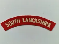 Original patch og rangmærker for South Lancachire