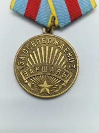 Original Medal For the  Liberation of Warsaw