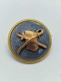 Original dansk bolche knap, Auditør