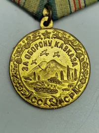 Original russisk medalje for the defence of the Caucaus