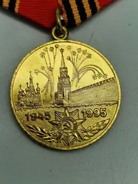 Original Russian Veteran WW2 Medal Soviet 50 Year Victory USSR Medal
