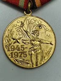 Original Original Soviet Russian USSR Medal XXX 30 Years Victory in WWII