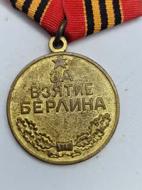 Original russisk medalje for erobringen af Berlin