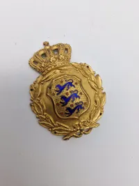 Originalt skjold fra den danske brigade i Sverige