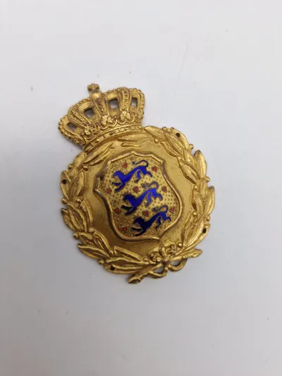 Originalt skjold fra den danske brigade i Sverige