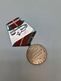 Original russisk medalje med tildelingsbevis