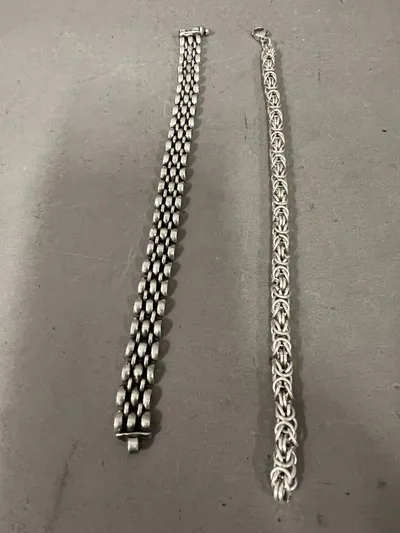 Originale sølv armlænker